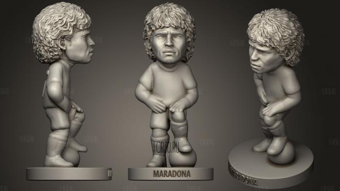 ДИЕГО МАРАДОНА П 3d stl модель для ЧПУ